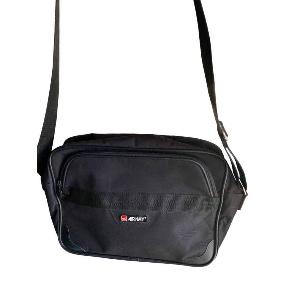 Airway Travel Shoulder Bag With Adjustable Strap & Front Zipper Pocket